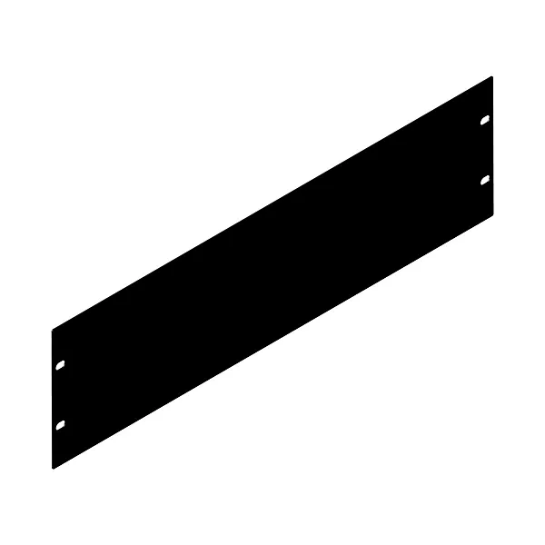 Penn Elcom Black 2mm Thick Rack Panel - 3U