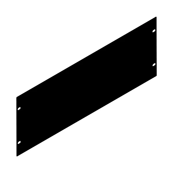 Penn Elcom Black 2mm Thick Rack Panel - 4U