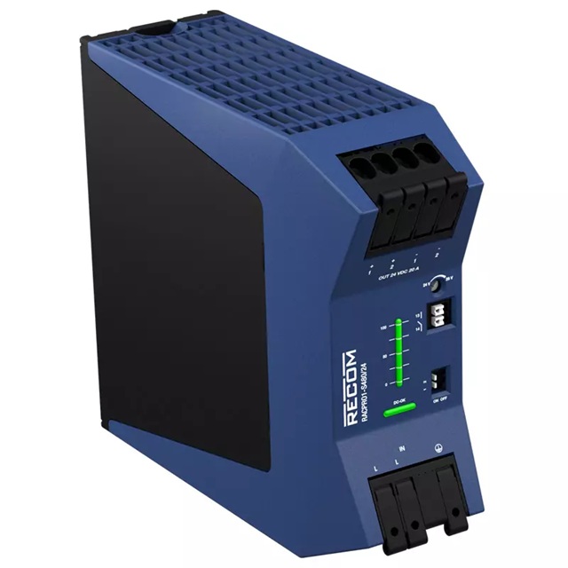 RACPRO1-S480 Series - RECOM single-phase DIN rail power supply