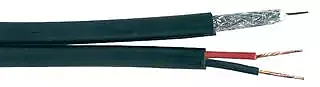 RG59 + 2 CORE POWER CABLE (SHOTGUN) BLACK 100m (27641R)