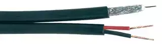 RG59 + 2 CORE POWER CABLE (SHOTGUN) BLACK 100m (27641R)