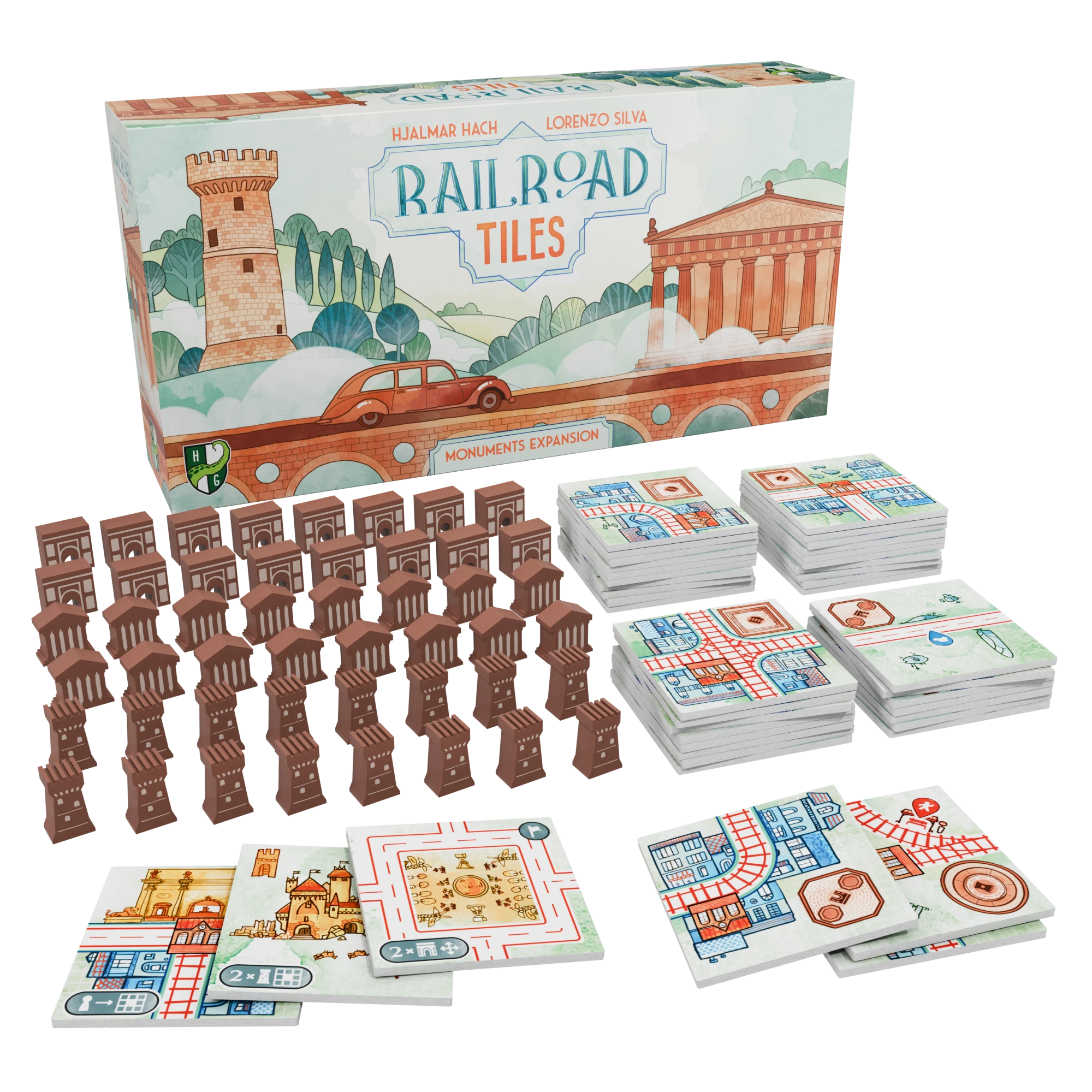 Railroad Tiles: Monuments Erweiterung Spielinhalt