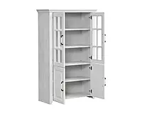 RUSTIK Staklena vitrina – niska