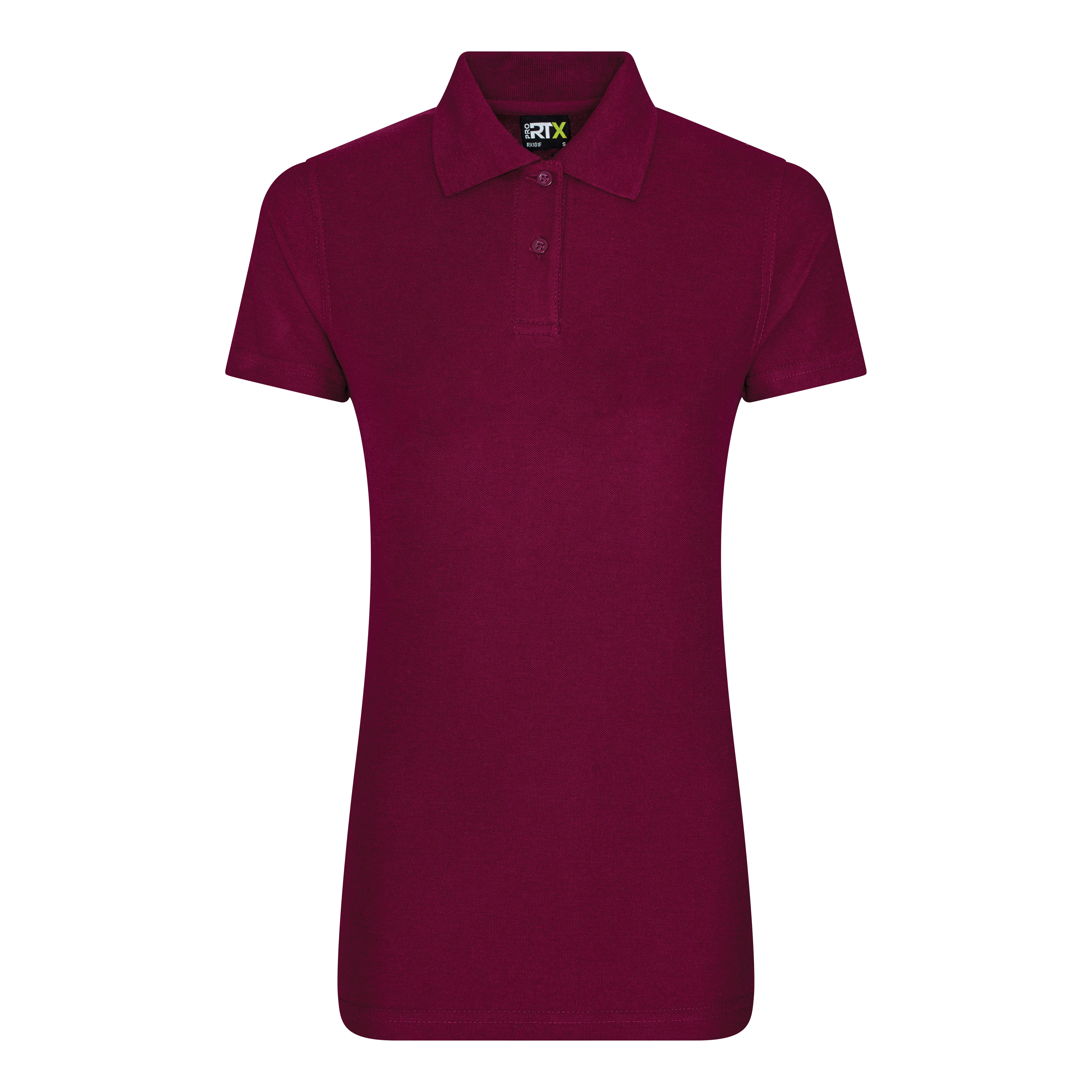 Women's pro polo-Burgundy-M