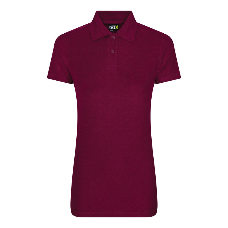 Women's pro polo-Burgundy-M