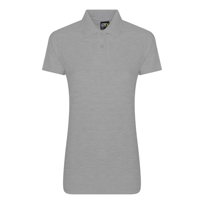Women's pro polo-Heather Grey-M
