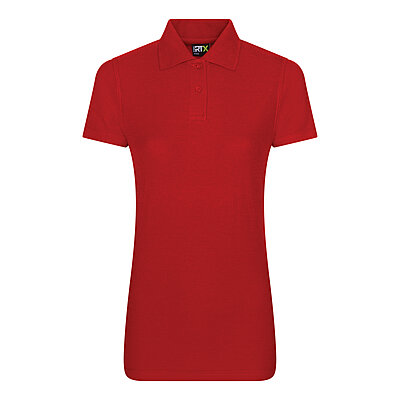 Women's pro polo-Red-M
