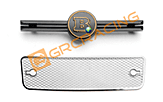 A-style Radiator Grille W/ Golden Brabus Logo For TRX4/6 Benz