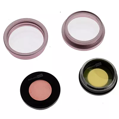 iPhone 15 - Replacement Camera Lens Set With Frame - Pink
