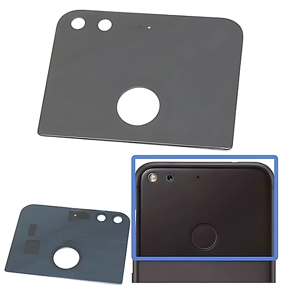 Google Pixel Replacement Rear Glass Panel With Adhesive - Quite Black