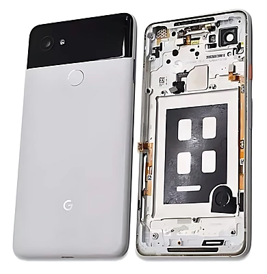 Genuine Google Pixel 2 XL - Replacement Rear Housing With Glass Panel - White - Original