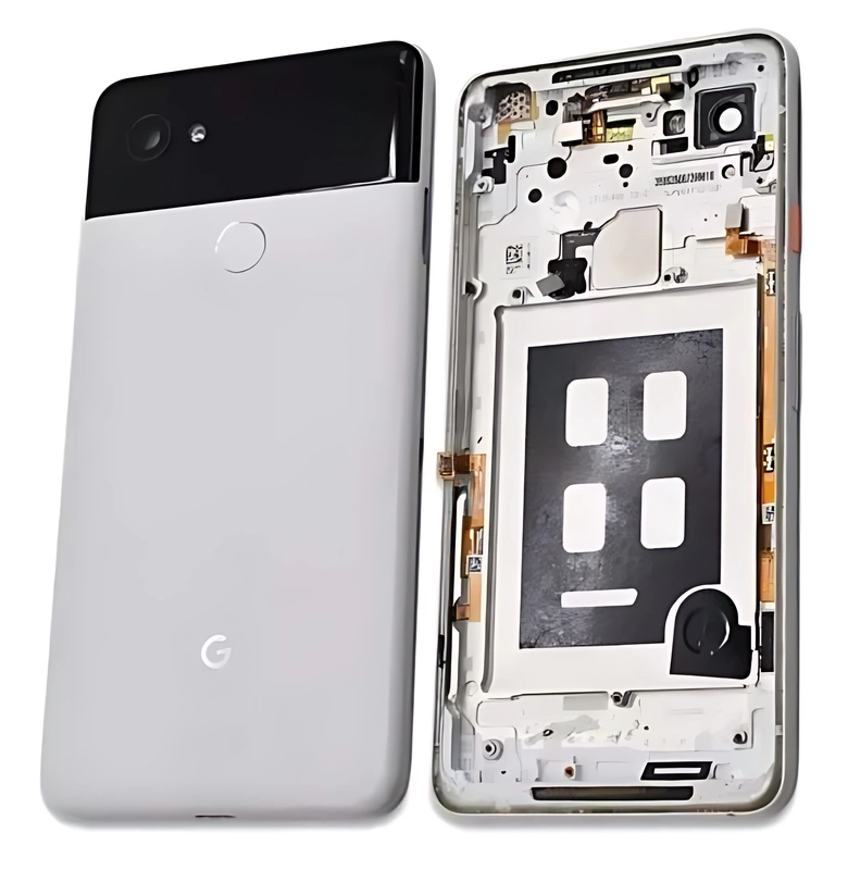 Genuine Google Pixel 2 XL - Replacement Rear Housing With Glass Panel - White - Original
