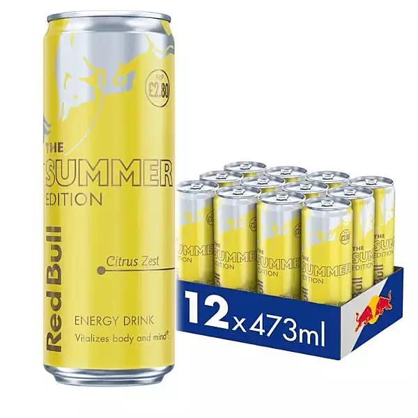 Red Bull Energy Citrus Zest Gb Alu Pm £2.80 473ml