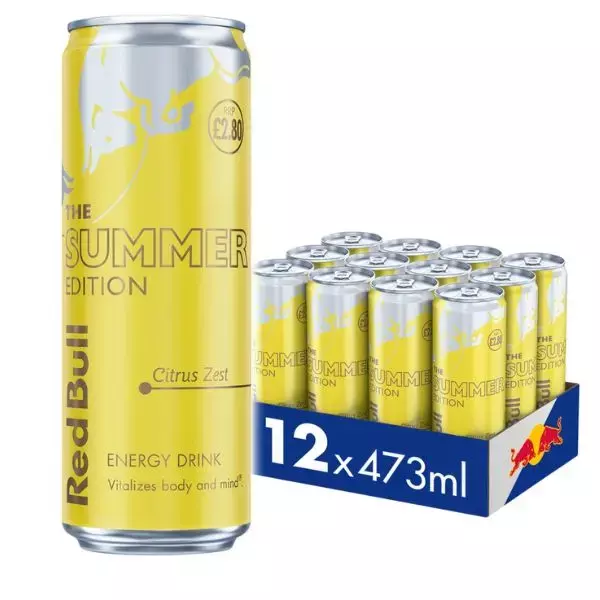 Red Bull Energy Citrus Zest Gb Alu Pm £2.80 473ml