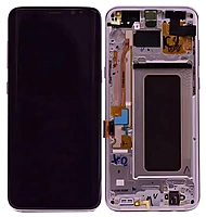 For Samsung S8 Plus - Replacement AMOLED Display Digitizer Touch Screen Assembly With Frame - Pink - Service Pack - GH97 - 20470E