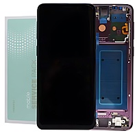 For Samsung S9 - Replacement AMOLED Display Digitizer Touch Screen Assembly With Frame - Purple - Service Pack - GH97 - 21696B