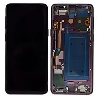 For Samsung S9 - Replacement AMOLED Display Digitizer Touch Screen Assembly With Frame - Purple - Service Pack - GH97 - 21696B