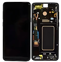 For Samsung S9 Plus - Replacement AMOLED Display Digitizer Touch Screen Assembly With Frame - Black - Service Pack - GH97 - 21691A