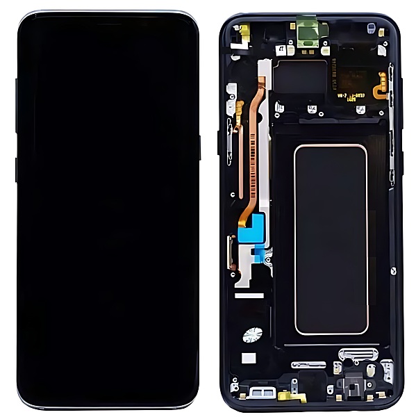 For Samsung Galaxy S8 Plus - Replacement AMOLED Display Digitizer Touch Screen Assembly With Frame - Black
