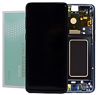 For Samsung S9 Plus - Replacement AMOLED Display Digitizer Touch Screen Assembly With Frame - Blue - Service Pack - GH97 - 21691D