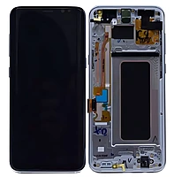 For Samsung S8 Plus - Replacement AMOLED Display Digitizer Touch Screen Assembly With Frame - Blue - Service Pack - GH97 - 20470D