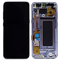 For Samsung S8 - Replacement AMOLED Display Digitizer Touch Screen Assembly With Frame - Blue - Service Pack - GH97 - 20457D