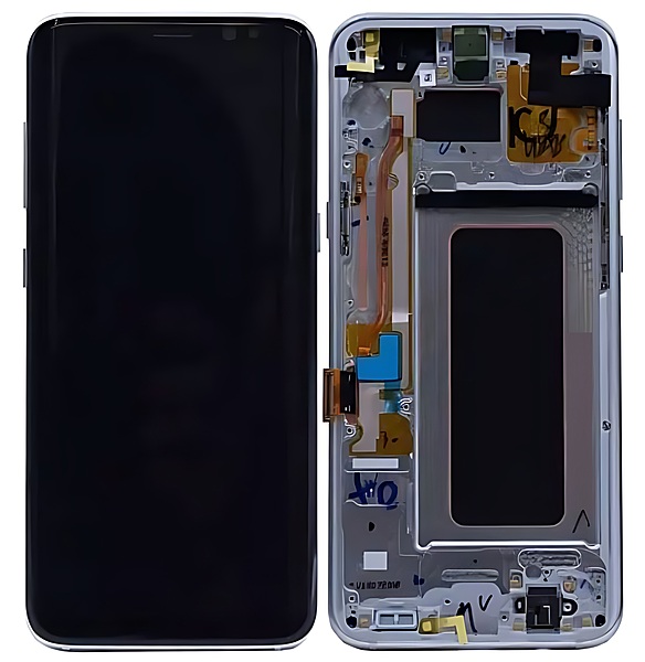 For Samsung Galaxy S8 Plus - Replacement AMOLED Display Digitizer Touch Screen Assembly With Frame - Blue