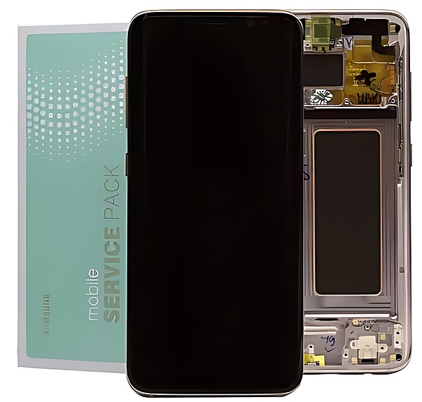 For Samsung S8 - Replacement AMOLED Display Digitizer Touch Screen Assembly With Frame - Gold - Service Pack - GH97 - 20457F