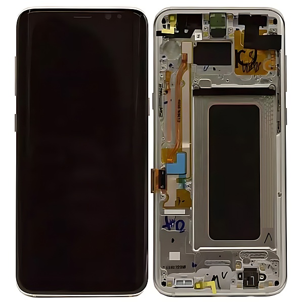 For Samsung Galaxy S8 Plus - Replacement AMOLED Display Digitizer Touch Screen Assembly With Frame - Gold