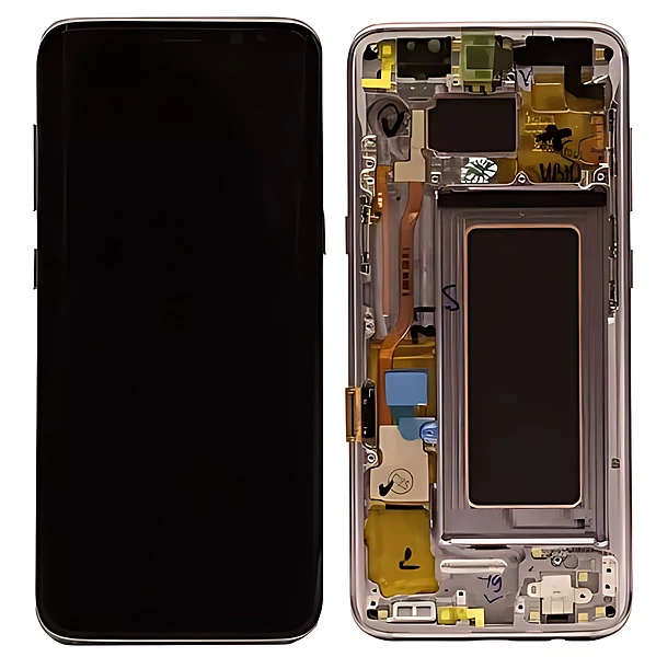 For Samsung Galaxy S8 - Replacement AMOLED Display Digitizer Touch Screen Assembly With Frame - Gold