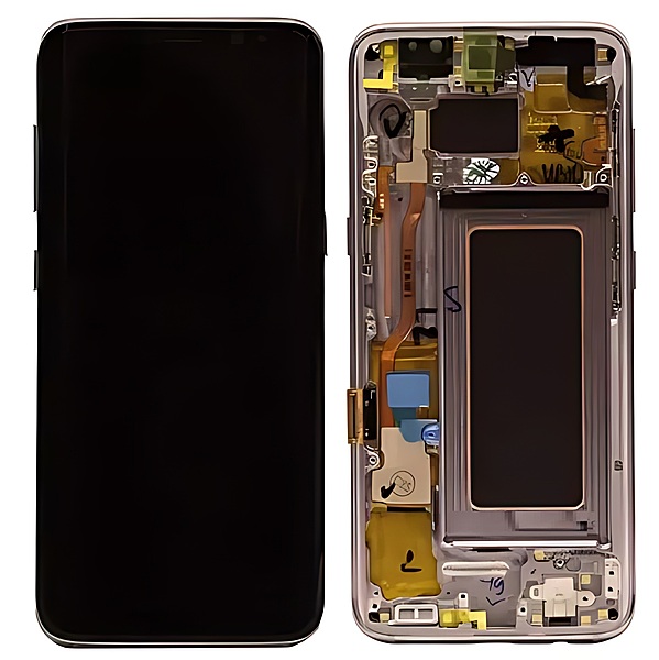 For Samsung Galaxy S8 - Replacement AMOLED Display Digitizer Touch Screen Assembly With Frame - Gold