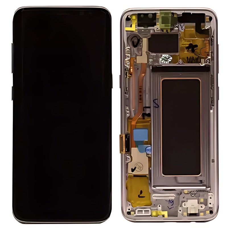 For Samsung Galaxy S8 - Replacement AMOLED Display Digitizer Touch Screen Assembly With Frame - Gold