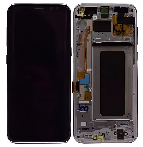 For Samsung Galaxy S8 Plus - Replacement AMOLED Display Digitizer Touch Screen Assembly With Frame - Grey