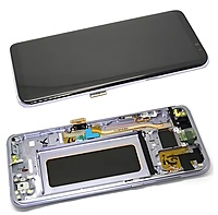 For Samsung Galaxy S8 Plus - Replacement AMOLED Display Digitizer Touch Screen Assembly With Frame - Grey