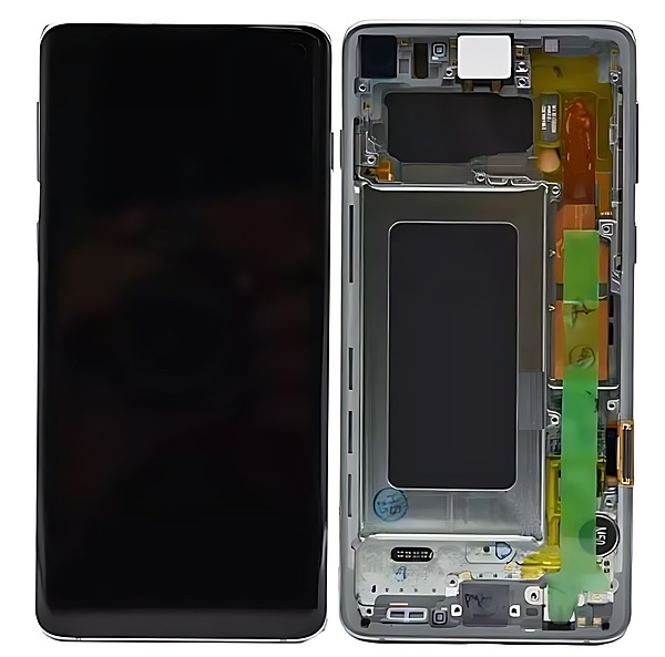 Samsung Galaxy S10 G973 - Replacement AMOLED Display Digitizer Touch Screen Assembly With Frame - Prism Green