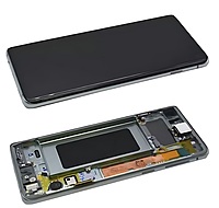 Samsung Galaxy S10 G973 - Replacement AMOLED Display Digitizer Touch Screen Assembly With Frame - Prism Green