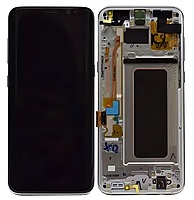 For Samsung Galaxy S8 Plus - Replacement AMOLED Display Digitizer Touch Screen Assembly With Frame - Silver