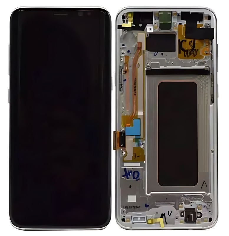 For Samsung Galaxy S8 Plus - Replacement AMOLED Display Digitizer Touch Screen Assembly With Frame - Silver