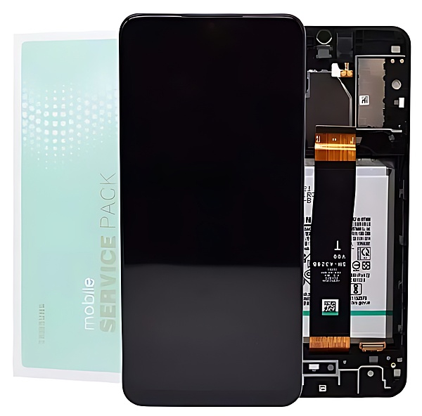 Genuine Samsung A32 5G , A326 - Replacement AMOLED Touch Screen Assembly With Chassis & Battery - Service Pack - GH82 - 25453A