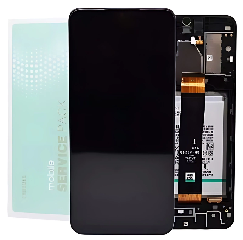 Genuine Samsung A32 5G , A326 - Replacement AMOLED Touch Screen Assembly With Chassis & Battery - Service Pack - GH82 - 25453A