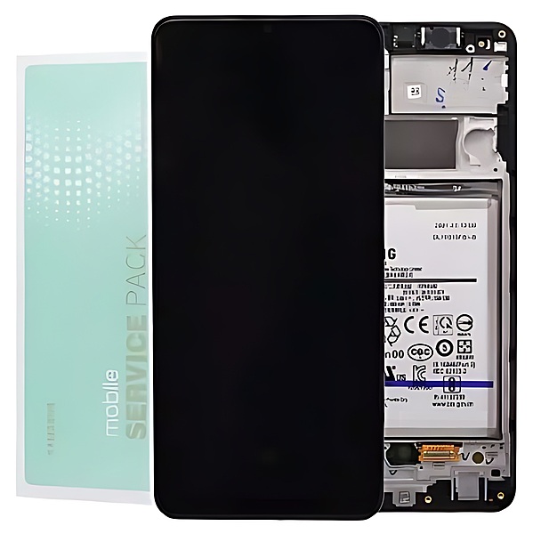 Genuine Samsung A32 , A325 - Replacement AMOLED Touch Screen Assembly With Chassis & Battery - Service Pack - GH82 - 25454A