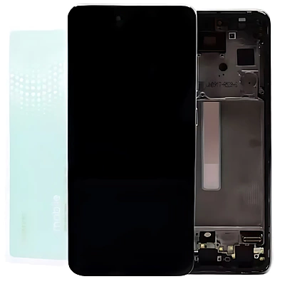 For Samsung A52s , A528 - Replacement AMOLED Touch Screen Assembly With Chassis - Awesome Mint - Service Pack - GH82 - 26861E