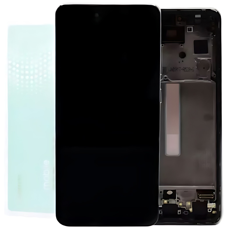 For Samsung A52s , A528 - Replacement AMOLED Touch Screen Assembly With Chassis - Awesome Mint - Service Pack - GH82 - 26861E