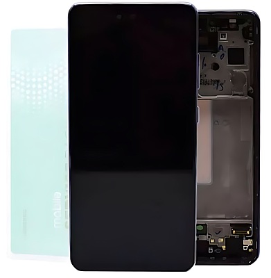For Samsung A52s , A528 - Replacement AMOLED Touch Screen Assembly With Chassis - Awesome Violet - Service Pack - GH82 - 26861C