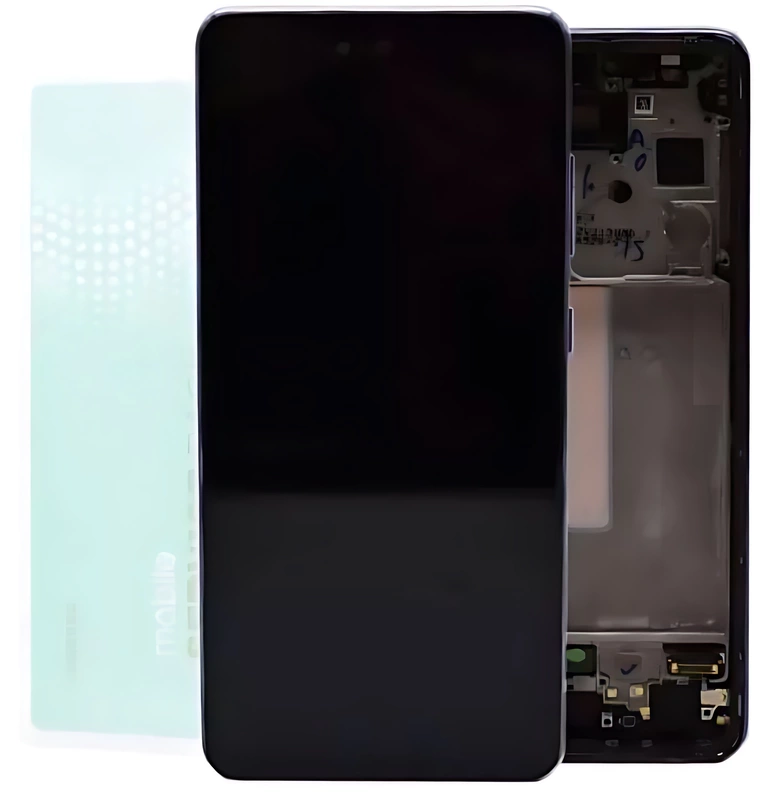 For Samsung A52s , A528 - Replacement AMOLED Touch Screen Assembly With Chassis - Awesome Violet - Service Pack - GH82 - 26861C