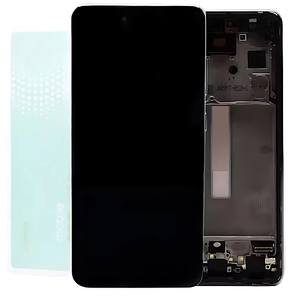 For Samsung A52s , A528 - Replacement AMOLED Touch Screen Assembly With Chassis - Awesome White - Service Pack - GH82 - 26861D