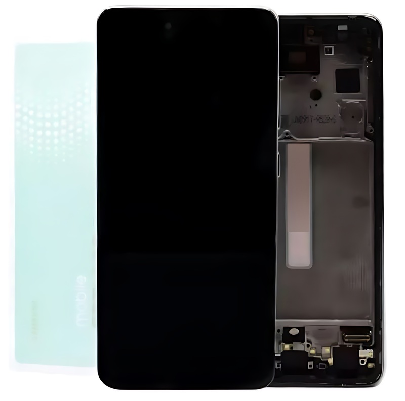 For Samsung A52s , A528 - Replacement AMOLED Touch Screen Assembly With Chassis - Awesome White - Service Pack - GH82 - 26861D