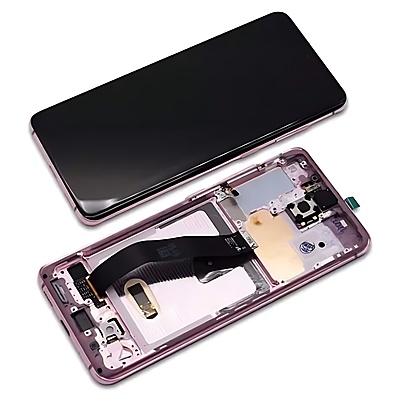 Genuine Samsung Galaxy S20 , G980 - Replacement AMOLED Touch Screen Assembly With Chassis - Cloud Pink - Authorised Refurbished - GH82 - 22131C