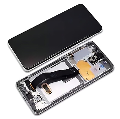 Genuine Samsung Galaxy S20 , G980 - Replacement AMOLED Touch Screen Assembly With Chassis - Cloud White - Authorised Refurbished - GH82 - 22123B