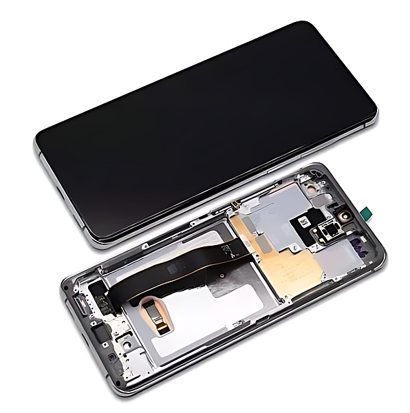 Genuine Samsung Galaxy S20 Ultra , G988 - Replacement AMOLED Touch Screen Assembly With Chassis - Cloud White - Authorised Refurbished - GH82 - 22327C